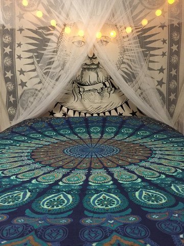 Manfâ Indian Feather Mandala Toalla De Playa PortáTil Redonda 150 Cm Resistente A La Arena SúPer Ligeray De Secado RáPido Ideal Para De Tapices