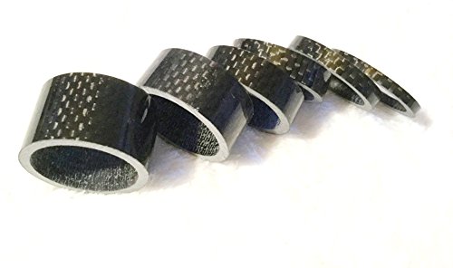 'Manillar Spacer espaciadores bebés 1/8 3/5/8/10/15/20 mm Carbono Brillante