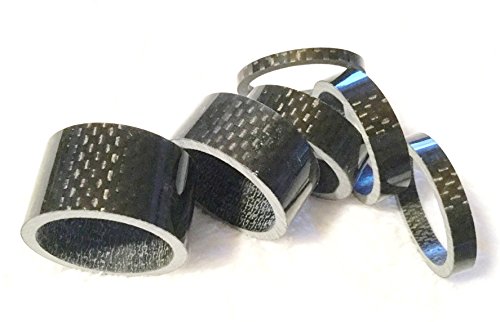 'Manillar Spacer espaciadores bebés 1/8 3/5/8/10/15/20 mm Carbono Brillante