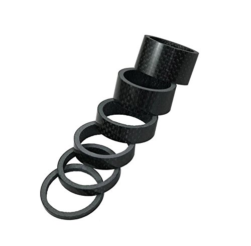 'Manillar Spacer espaciadores bebés 1/8 3/5/8/10/15/20 mm Carbono Brillante