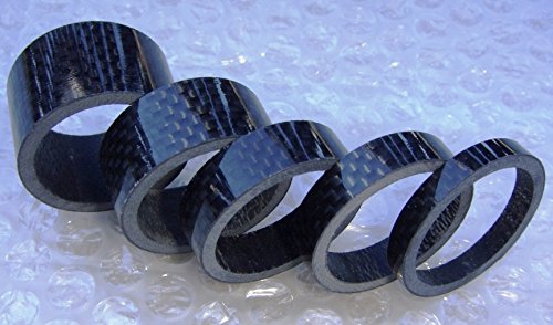 'Manillar Spacer espaciadores bebés 1/8 3/5/8/10/15/20 mm Carbono Brillante