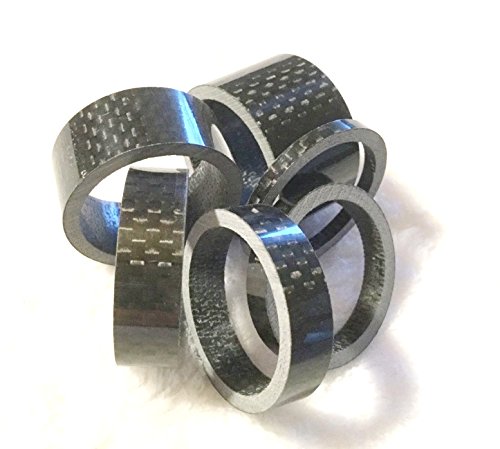 'Manillar Spacer espaciadores bebés 1/8 3/5/8/10/15/20 mm Carbono Brillante