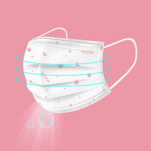 MaNMaNing Protección 3 Capas Transpirables con Elástico para Los Oídos Pack 20 unidades Adulto 20200710-MANING-SZ20 (Rosado)