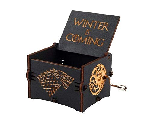 Mano Pura Juego de Tronos Clásico Caja de Música Mano Caja de Música de Madera Artesanía de Madera Creativa Mejores Regalos