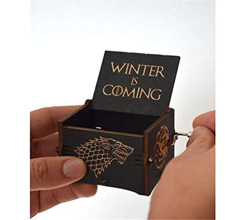 Mano Pura Juego de Tronos Clásico Caja de Música Mano Caja de Música de Madera Artesanía de Madera Creativa Mejores Regalos