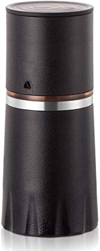 Manual Molinillo De Café Copa Multifuncional De Spice Molino Rebaba Giratoria Portátil Recorrido Que Acampa Inicio Taza De Café para Naturaleza/Casa Regalos,Negro