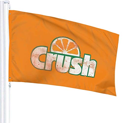 MaoMaoYongHui Orange Crush Home Garden Flag Farmhouse Summer Yard Decoración al Aire Libre Banderas al Aire Libre 3x5 Ft