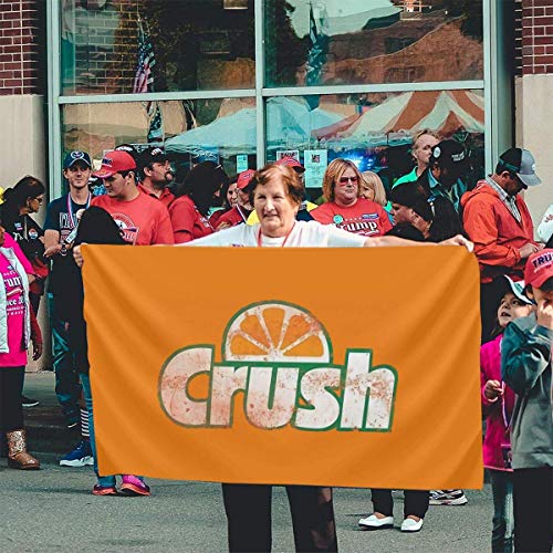 MaoMaoYongHui Orange Crush Home Garden Flag Farmhouse Summer Yard Decoración al Aire Libre Banderas al Aire Libre 3x5 Ft