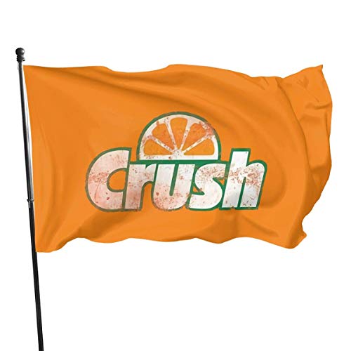 MaoMaoYongHui Orange Crush Home Garden Flag Farmhouse Summer Yard Decoración al Aire Libre Banderas al Aire Libre 3x5 Ft
