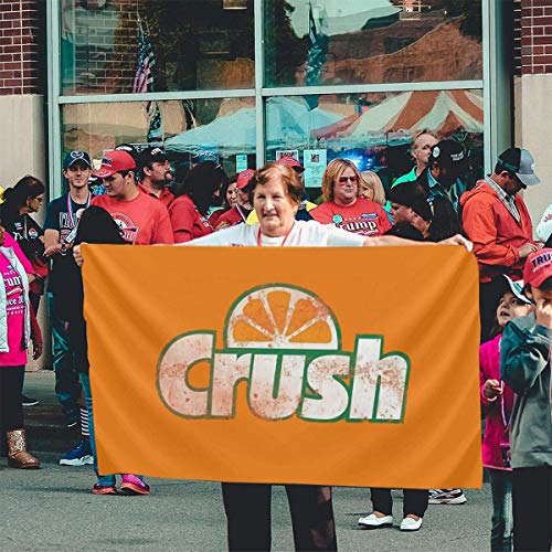 MaoMaoYongHui Orange Crush Sunscreen Anti-Wrinkle Outdoor Flag Flying Banner 3x5ft