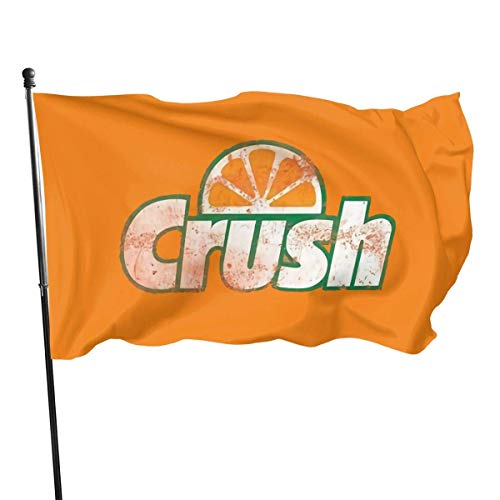 MaoMaoYongHui Orange Crush Sunscreen Anti-Wrinkle Outdoor Flag Flying Banner 3x5ft