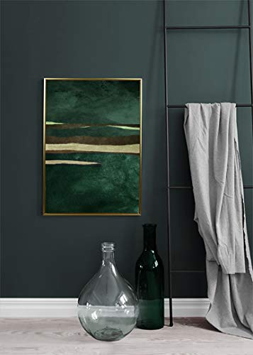 Mapa Mundi Cuadros decoración salón, Pared, Comedor, hogar, casa, Pasillo, recibidor, habitación, Dormitorio. Cuadro Decorativo Moderno con Marco. 50x70 cm Abstracto (Abstracto 2)