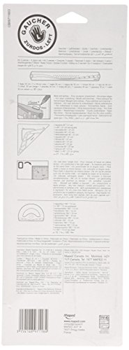 Maped 897118 - Kit de regla zurdos, escuadra y transportador, 3 piezas