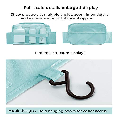 Maquillaje Organizador/Bolso cosmético/hogar Almacenamiento Paquete/baño con Colgantes Vacaciones con el Gancho Colgante(Blue)