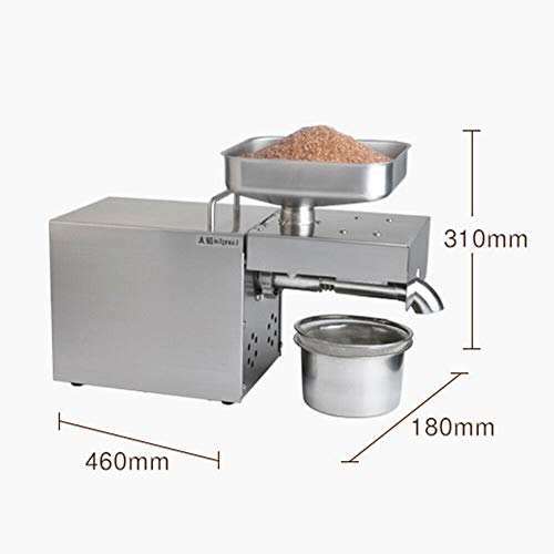 Máquina automática para la prensa de aceite Extractor de aceite de 1500 W de grado comercial Expulsor de aceite para aguacate Coco Lino Oliva Cacahuete de ricino Semilla de cáñamo Sésamo Girasol