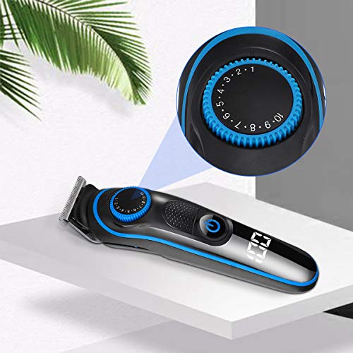 Maquina Cortapelo Profesional para Hombres- GLAMADOR 5 en 1 Recortadora de Barba Eléctrica Inalámbrica-Recortadora Pelo Hombre USB Recargable, Precisión Impermeable, Pantalla LED