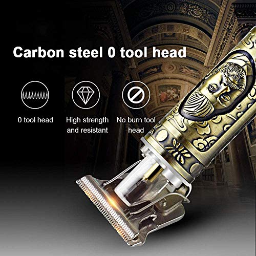 Máquina Cortapelos, Anself Cortadora de Cabello y Barba Profesional para Uso Doméstico y Peluquería con 4 peines Guía y Carga USB