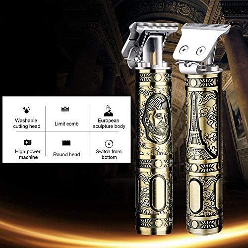 Máquina Cortapelos, Anself Cortadora de Cabello y Barba Profesional para Uso Doméstico y Peluquería con 4 peines Guía y Carga USB