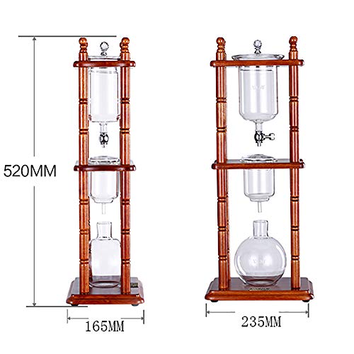 Máquina de café helada Cold Brew con helados Máquina de café con válvula Control exacto Elaboración de jarra de vidrio con filtro extraíble para gabinetes de cocina Decoraciones
