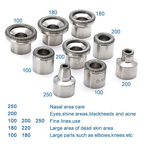 Máquina de dermoabrasión Yofuly Diamond Microdermoabrasión, uso profesional en el hogar, equipo de salón de belleza facial (potencia de succión 65-68 cmhg)