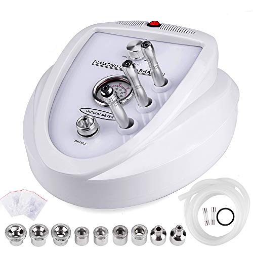 Máquina de dermoabrasión Yofuly Diamond Microdermoabrasión, uso profesional en el hogar, equipo de salón de belleza facial (potencia de succión 65-68 cmhg)