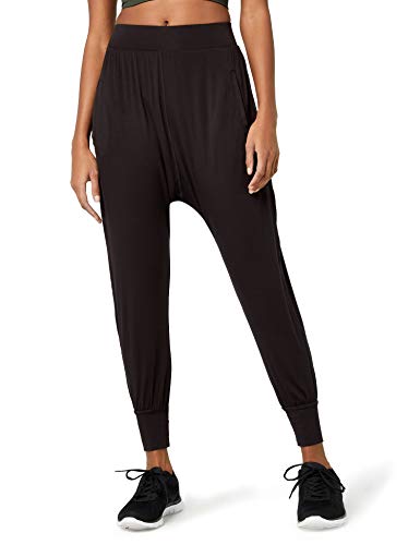 Marca Amazon - AURIQUE Harem - Pantalones Mujer, Negro (Black), 34, Label:XXS