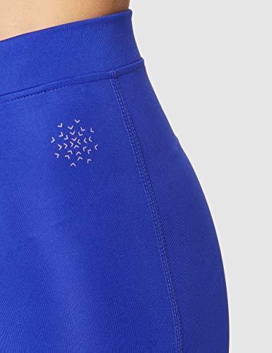 Marca Amazon - AURIQUE Mallas Largas de Deporte Mujer, Azul (Cobalt Blue), 38, Label:S