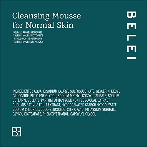 Marca Amazon - Belei Espuma limpiadora para pieles normales, 125 ml