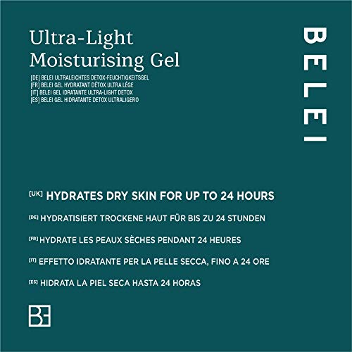 Marca Amazon - Belei Gel détox hidratante ultraligero, 50 ml