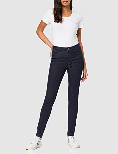 Marca Amazon - find. Ea-280 - vaqueros mujer cintura alta, Mujer, Azul (Rinse Wash), 30W / 32L, Label: 30W / 32L