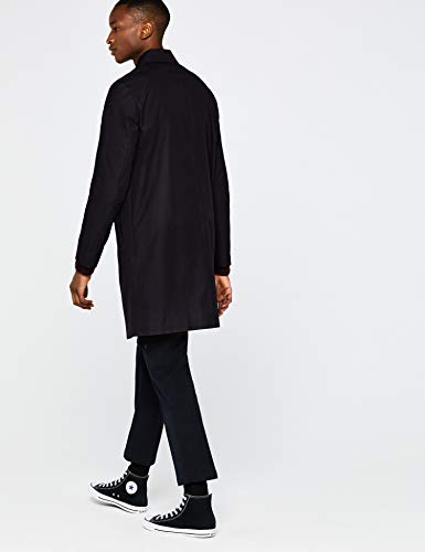 Marca Amazon - find. Impermeable Hombre, Negro (Black), L, Label: L