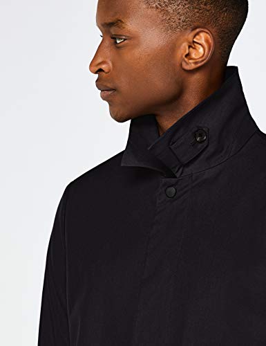Marca Amazon - find. Impermeable Hombre, Negro (Black), L, Label: L
