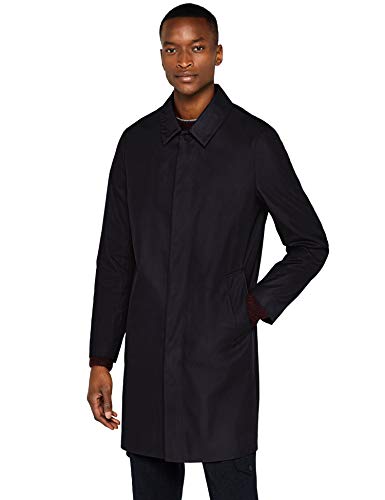 Marca Amazon - find. Impermeable Hombre, Negro (Black), L, Label: L
