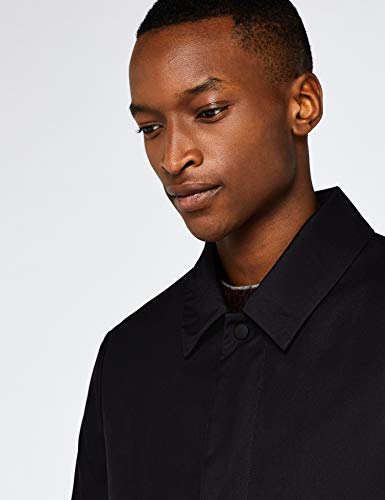 Marca Amazon - find. Impermeable Hombre, Negro (Black), L, Label: L