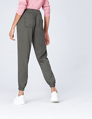 Marca Amazon - find. Pantalones Mujer, Grau (Grey), 40, Label: M