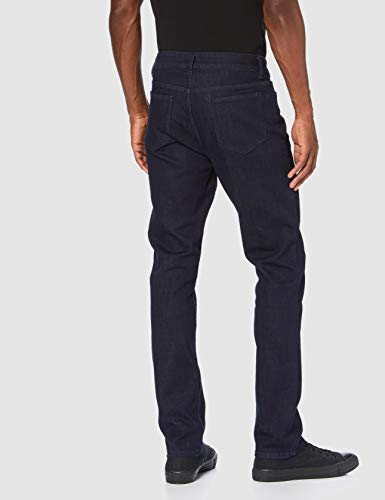 Marca Amazon - find. Vaqueros Ceñidos con Bajo Elástico Hombre, Azul (Rinse), 30W / 30L, Label: 30W / 30L