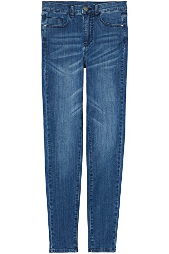 Marca Amazon - find.. Vaqueros Ceñidos de Tiro Alto Mujer, Azul (Mid Wash), 30W / 32L, Label: 30W / 32L