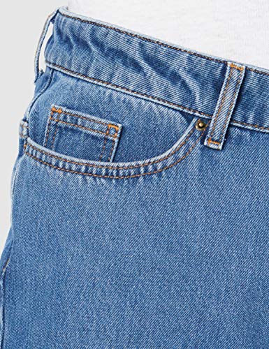 Marca Amazon - find. Vaqueros Rectos con Bajo Elástico Hombre, Azul (Mid Blue), 36W / 32L, Label: 36W / 32L