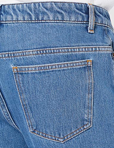 Marca Amazon - find. Vaqueros Rectos con Bajo Elástico Hombre, Azul (Mid Blue), 36W / 32L, Label: 36W / 32L