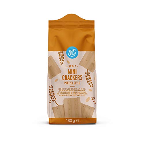 Marca Amazon – Happy Belly – Minipretzels, 5 x 130 g