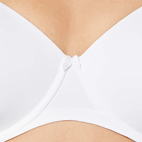 Marca Amazon - IRIS & LILLY BLIC001 sujetadores, Blanco (White), 100D (Talla del fabricante: 38D)
