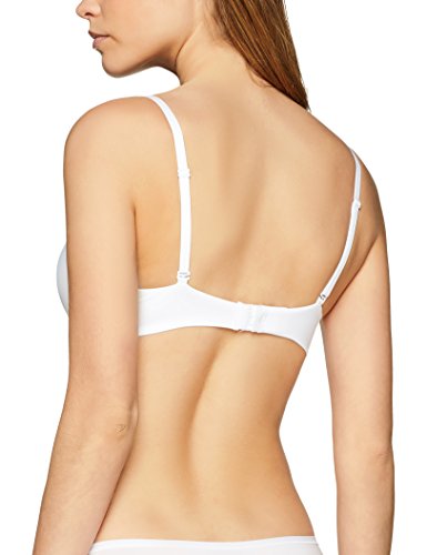 Marca Amazon - IRIS & LILLY BLIC004 sujetadores push up, Blanco (White), 90A (Talla del fabricante: 34A)