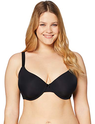Marca Amazon - Iris & Lilly Sujetador Estilo Camiseta Mujer, Negro (Black), 95C, Label: 36C