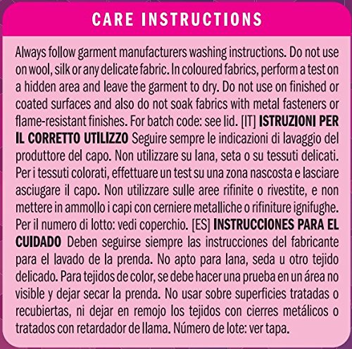 Marca Amazon - Presto! Quitamanchas en polvo para ropa de color, 80 lavados (2 Packs de 40 lavados)