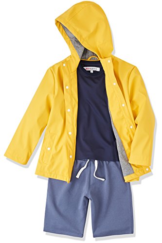 Marca Amazon - RED WAGON Camisa Transpirable Deportiva Niños, Azul (Navy), 128, Label:8 Years