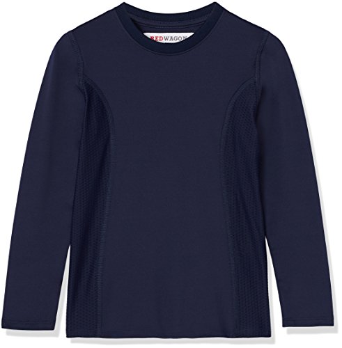 Marca Amazon - RED WAGON Camisa Transpirable Deportiva Niños, Azul (Navy), 128, Label:8 Years