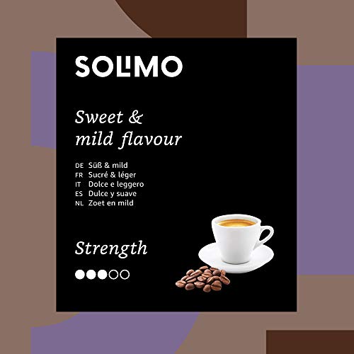 Marca Amazon - Solimo Cápsulas Lungo, compatibles con Nespresso - café certificado UTZ, 100 cápsulas (2 x 50)