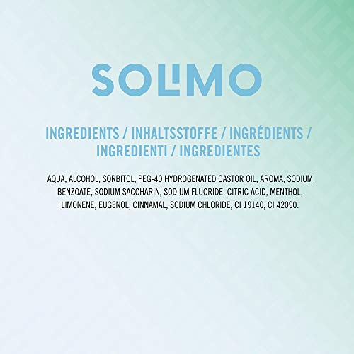 Marca Amazon - Solimo - Colutorio Menta Fresca, 6x500ml