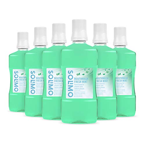 Marca Amazon - Solimo - Colutorio Menta Fresca, 6x500ml