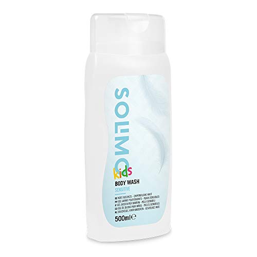 Marca Amazon - Solimo Gel de ducha para niños - Pieles sensibles - Pack de 6 (500ml x 6)